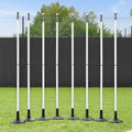 FORZA Slalom Agility Poles | Improve Endurance, Speed & Footwork | Color, Size & Rubber Base Options Available [8 Pack]