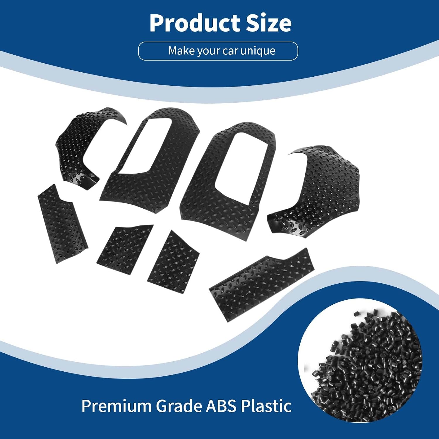 for Bronco Corner Edge Protector Set Anti Scratch Guards Protector,Cowl Body Armor Outer Cowl Covers for Ford Bronco 2021-Present Black ABS Exterior Accessories 8pcs