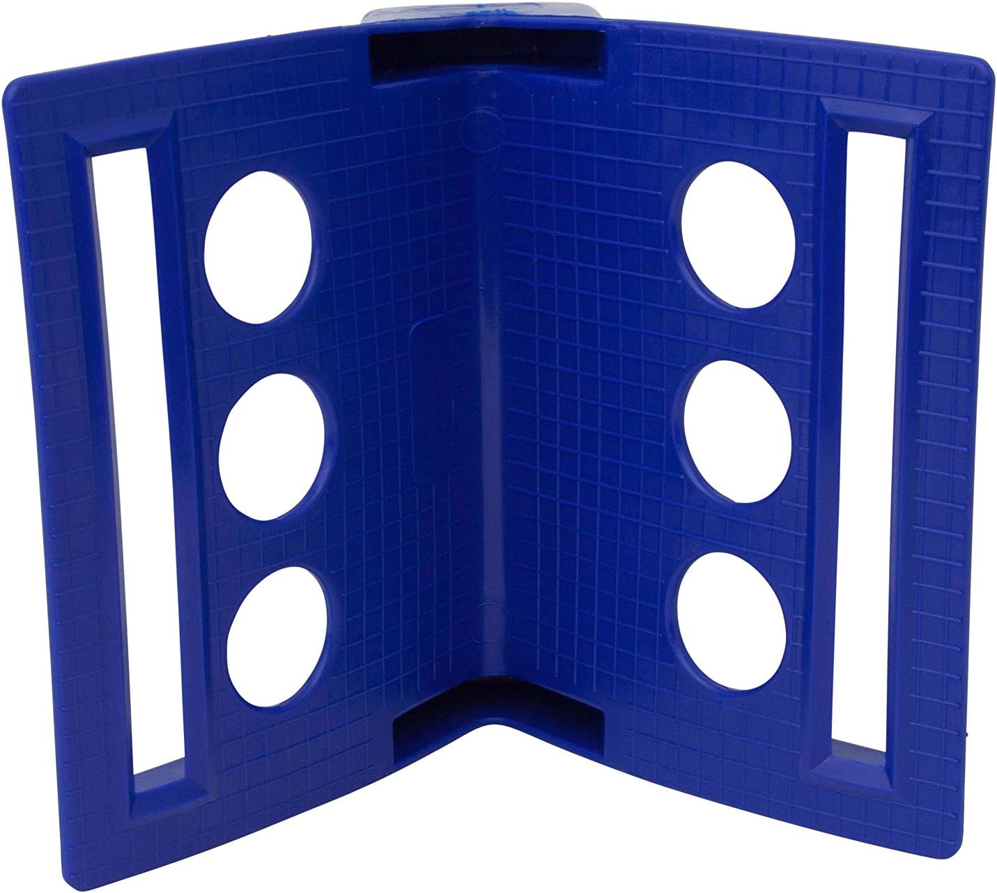 Mytee Products (100 Pack V Shaped Board 4' Blue Plastic Corner Edge Protectors for Cargo Loads | Tie Down Strap Guard for Winch, Ratchet Straps on Flatbed Trailers | V-Style Tie Downs Edge Protectors