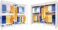 Ulif E12 E12C (With White Dustproof Cover) Heavy Duty Closet Organizer System，Freestanding Clothing Racks for Hanging Clothes，Adjustable Garment Rack