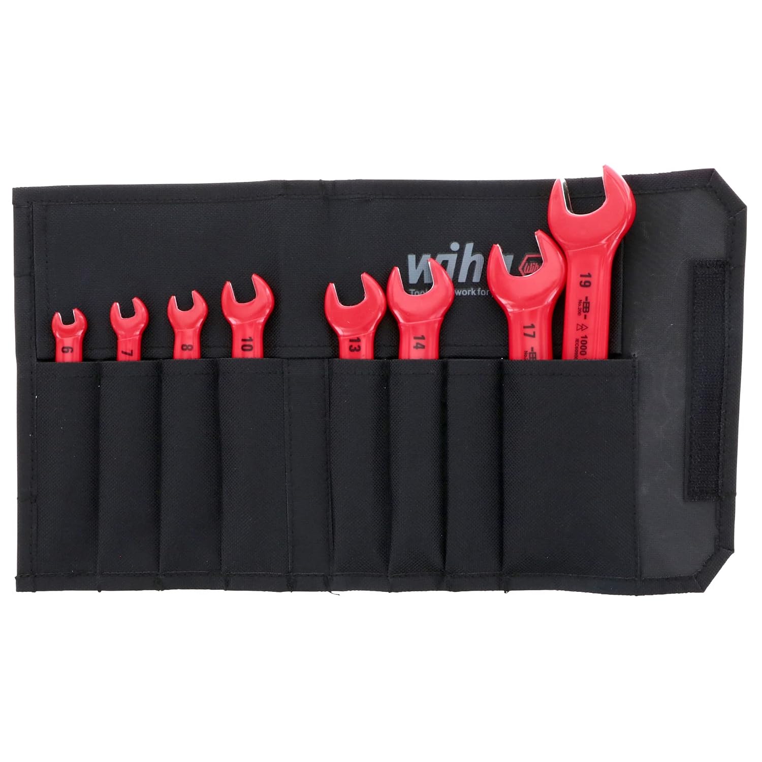 Wiha 20093 1000 Volt Roll Up Insulated Metric Wrench Sets, 8-Piece