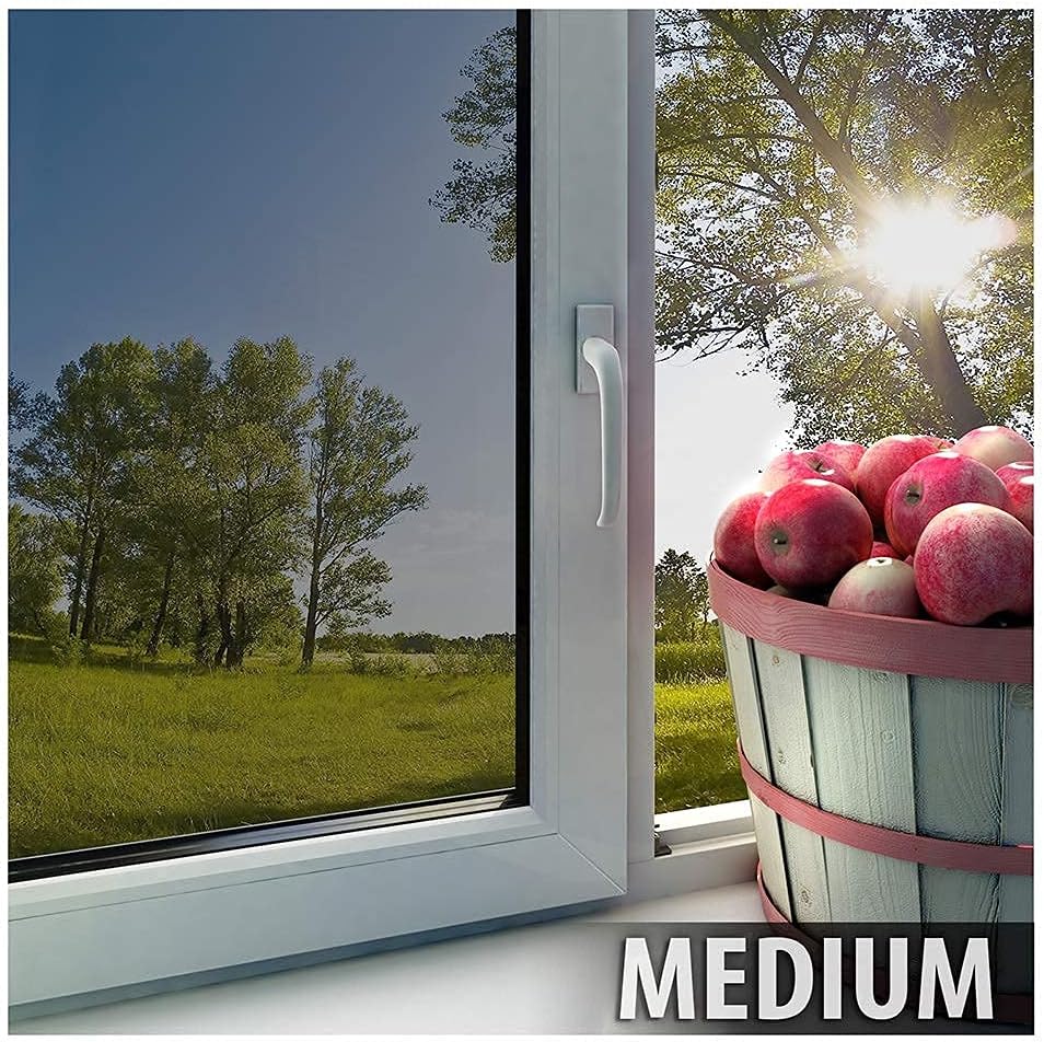 BDF EXS35 Exterior Window Film Glare and Sun Control Reflective Silver 35 (Medium) - 60in X 50ft