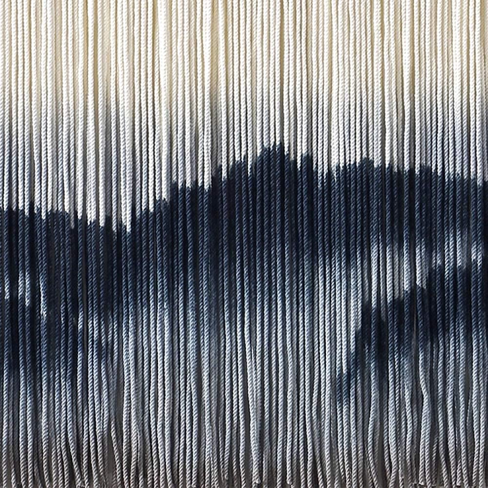 Macrame Wall Hanging Boho Hand Woven Tapestry Handmade Wall Art Hand-Dyed Chinese Landscape Painting Boho Wall Decor Textile