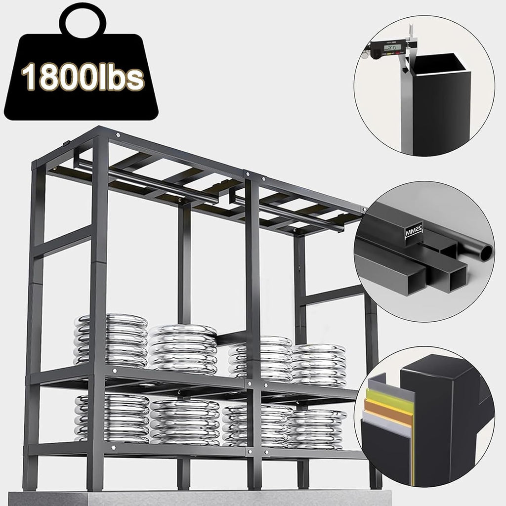 Large Portable Closets, Foldable 67.7' Clothes Rack with Cover, Multi-Functional Wardrobe(B,152cm/59.8in)