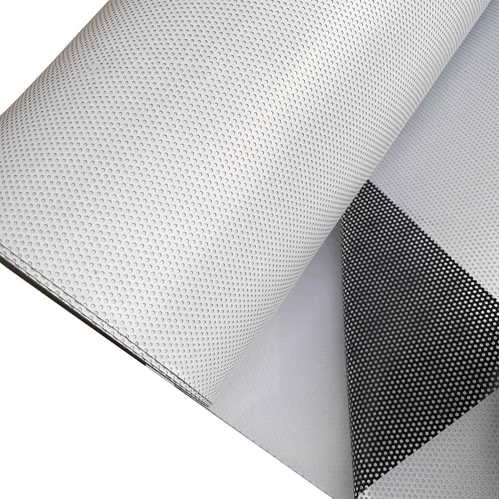 Perforated One Way Vision Vinyl Window Film，Printable Self-Adhesive Window Film (42' x100ft) for UV Printers/Latex Printers