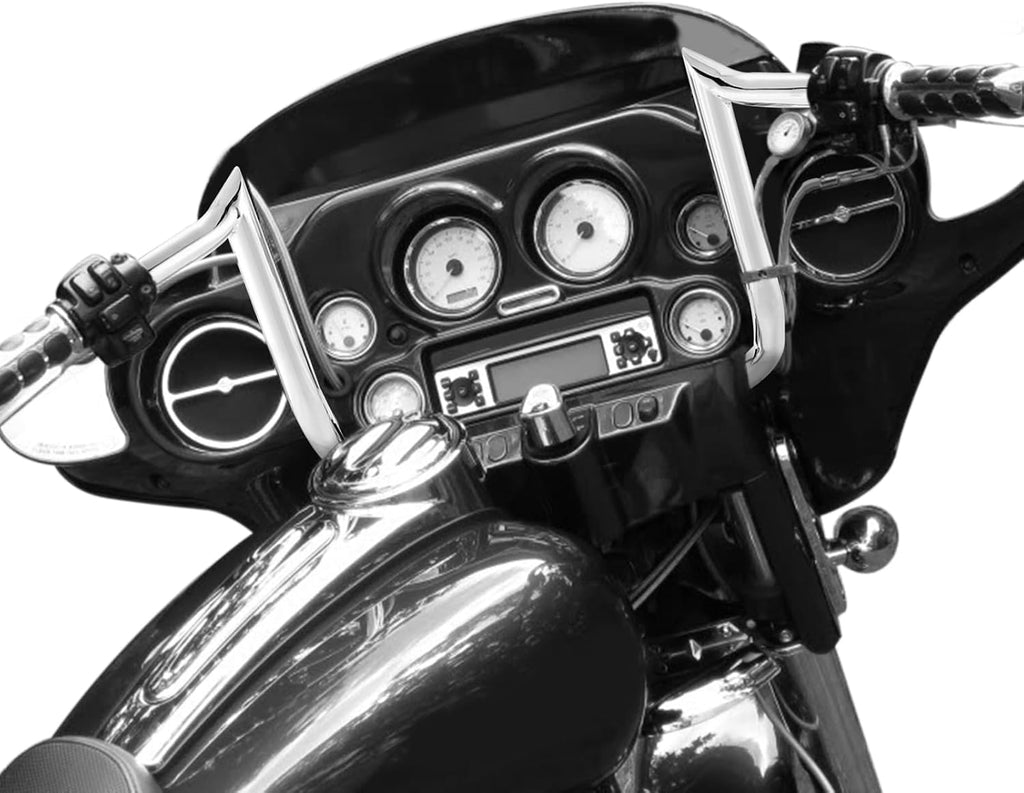 Wsays 12' Pre-Wired Handlebar Bagger Bar-Sharp Handlebar Compatible with Harley Street Glide Electra Glide Ultra Limited 2008-2013 Chrome