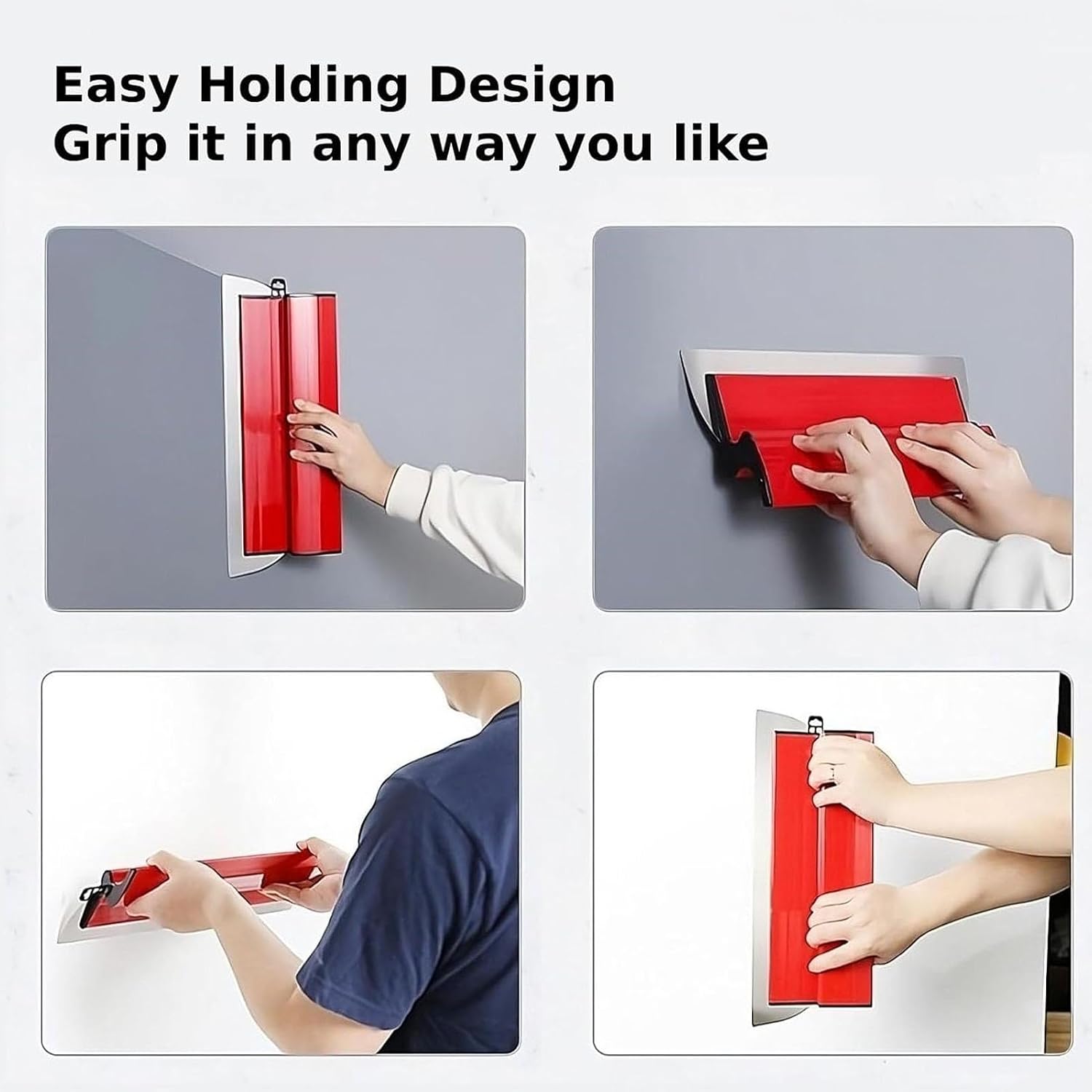 Skimming Set (250mm/400mm/600mm) Smoothing Spatula with Extension Handle Pole for Wall & Ceiling Finishing – Compatible with Standard Tools