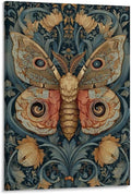Exquisite Moth Art Nouveau Tapestry Textile Wall Hanging Wall Art Picture Painting Poster Canvas Print Posters Artworks Bedroom Living Room Decor 24x36inch(60x90cm)