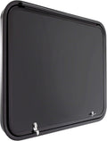 RecPro RV Baggage Door | Rounded Corners | Camper | Compartment Door | Black Fiberglass (30' W x 24' H) | Made in America