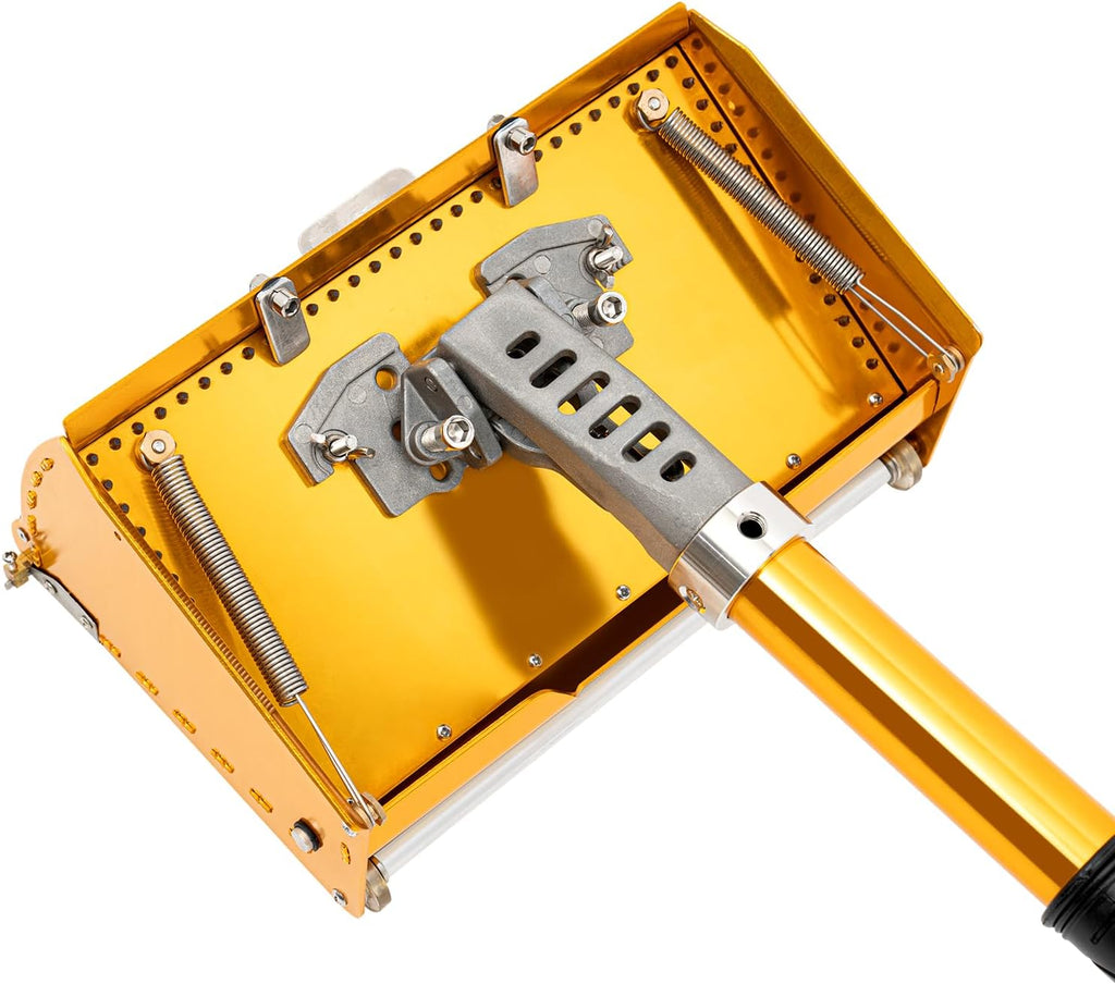 Drywall Flat | Professional 10' Drywall Taping Tools Flat Finishing Box Set with 35''-59'' Extendable Handle | 5-Section Length Adjustable | 10' Wide Quick Clean