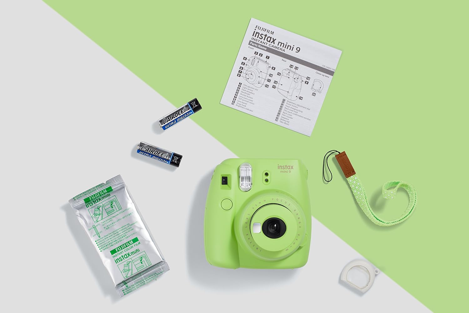 instax Mini 9 Camera with 10 Shots - Lime Green