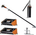 10' & 12' High Capacity Flat Box Set with Pump, Filler, and 42' 180 Sure-Stop Handle | Drywall Master – Professional Drywall Finishing Tools - Chicago Family Company