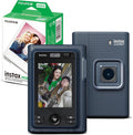 Fujifilm Instax Mini LiPlay+ Instant Camera and Printer (Midnight Blue) with Twin Film Pack (20 Exp)