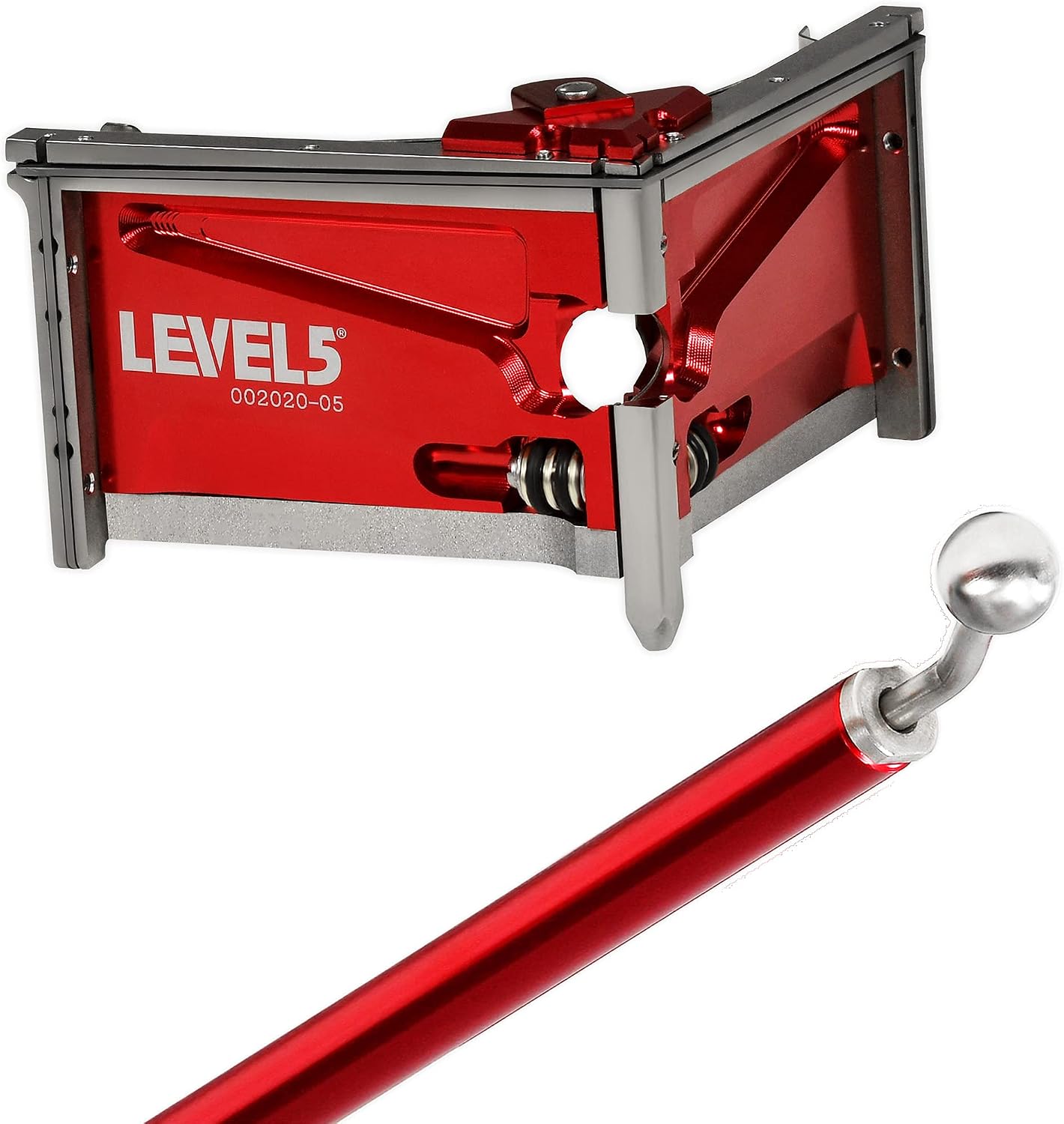 3.5-Inch Drywall Corner Finisher + Handle - LEVEL5 | Pro-Grade | Metal Finishing Tools | Sheetrock Mud Wallboard Plasterboard | 4-534