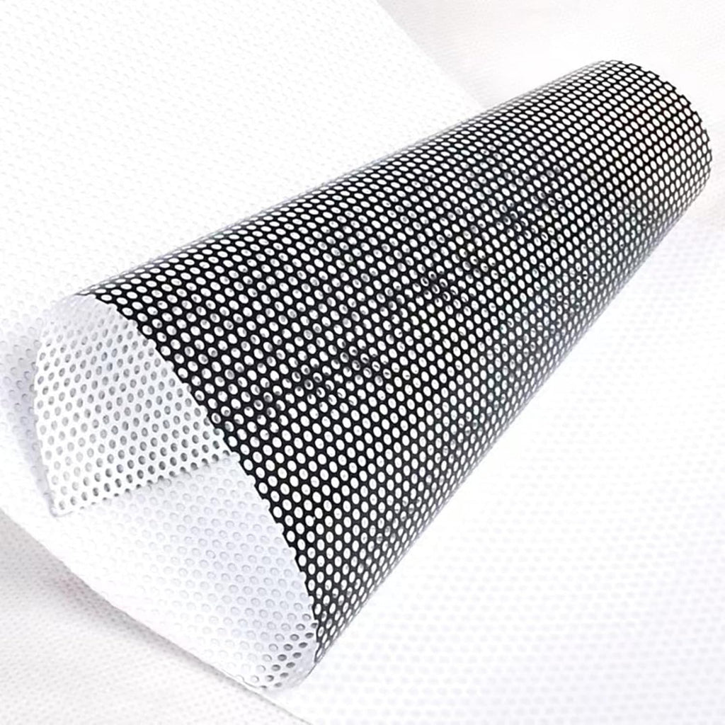 One Way Perforated Window Vinyl Privacy Wrap Film ，Adhesive Glass Wrap Roll，Printable (42Inches x 100ft)
