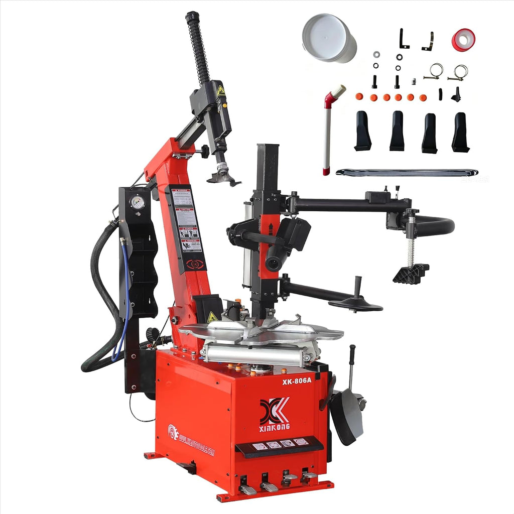 XK-806A Tire Changer Machine Tilt Back Column 2.0 Horsepower 10-28 Inches with 12 Month Parts Replacement