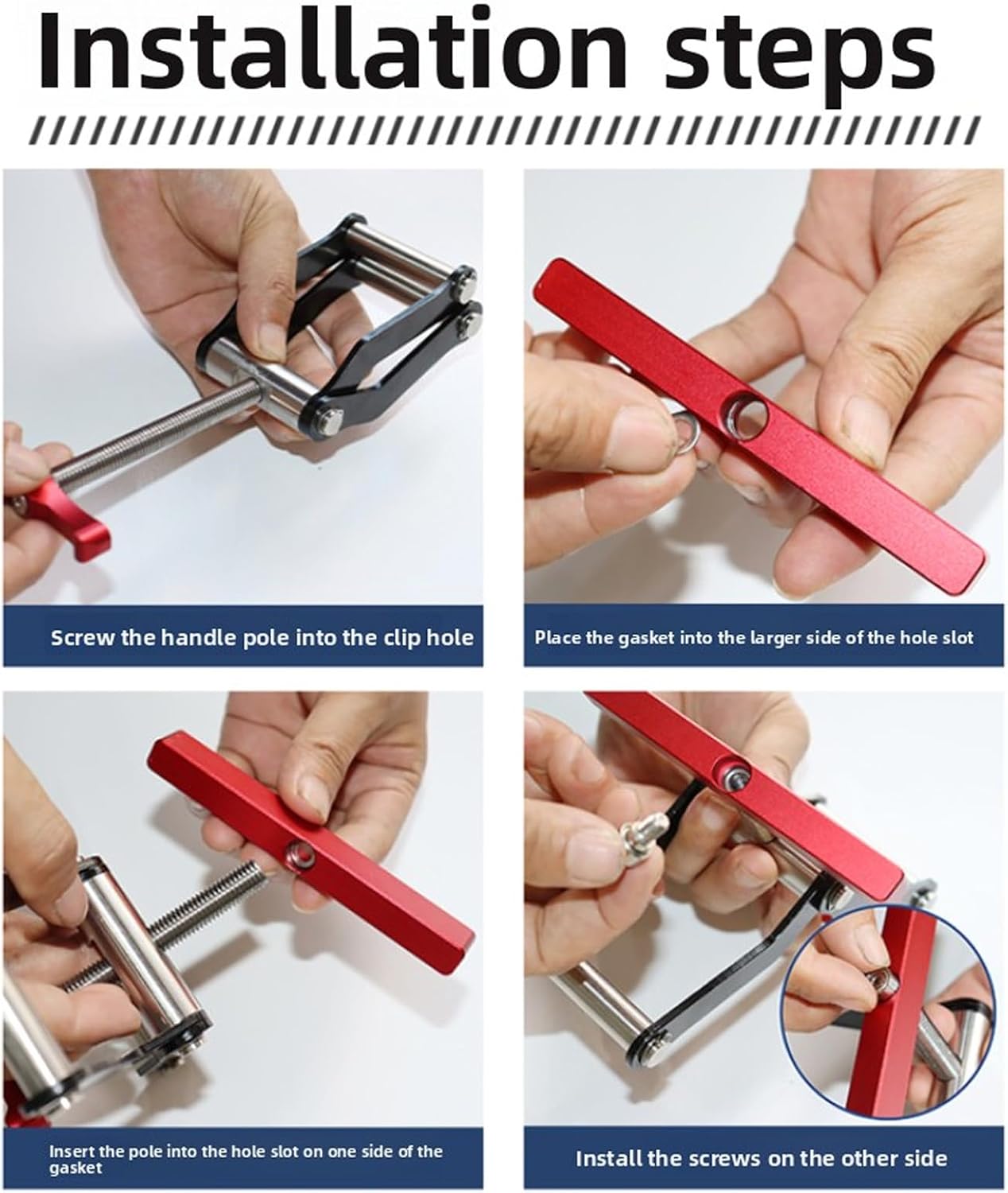 Fockety 4 Way Pressure Release Clamps, Pressure Panel Clamps, Wood Panel Corner Clamping System Woodworking Bracket Set for Cabinet, Tabletops, Furniture & Precision Wood Projects