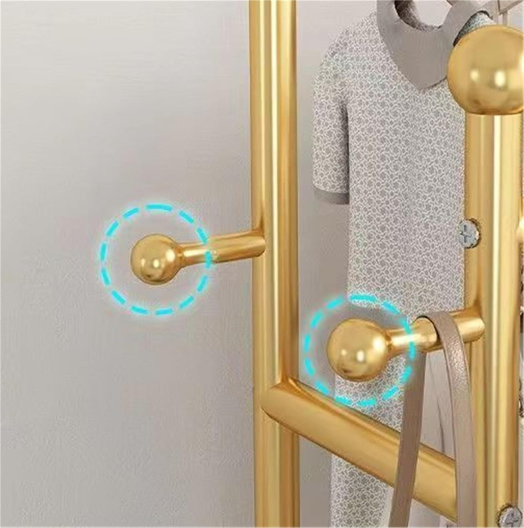 Bedroom Closet, Rolling Clothes Rack with Locking Wheels Portable Closet for Hanging Clothes Garment Rack Armoire Wardrobe(60x170x45cm)