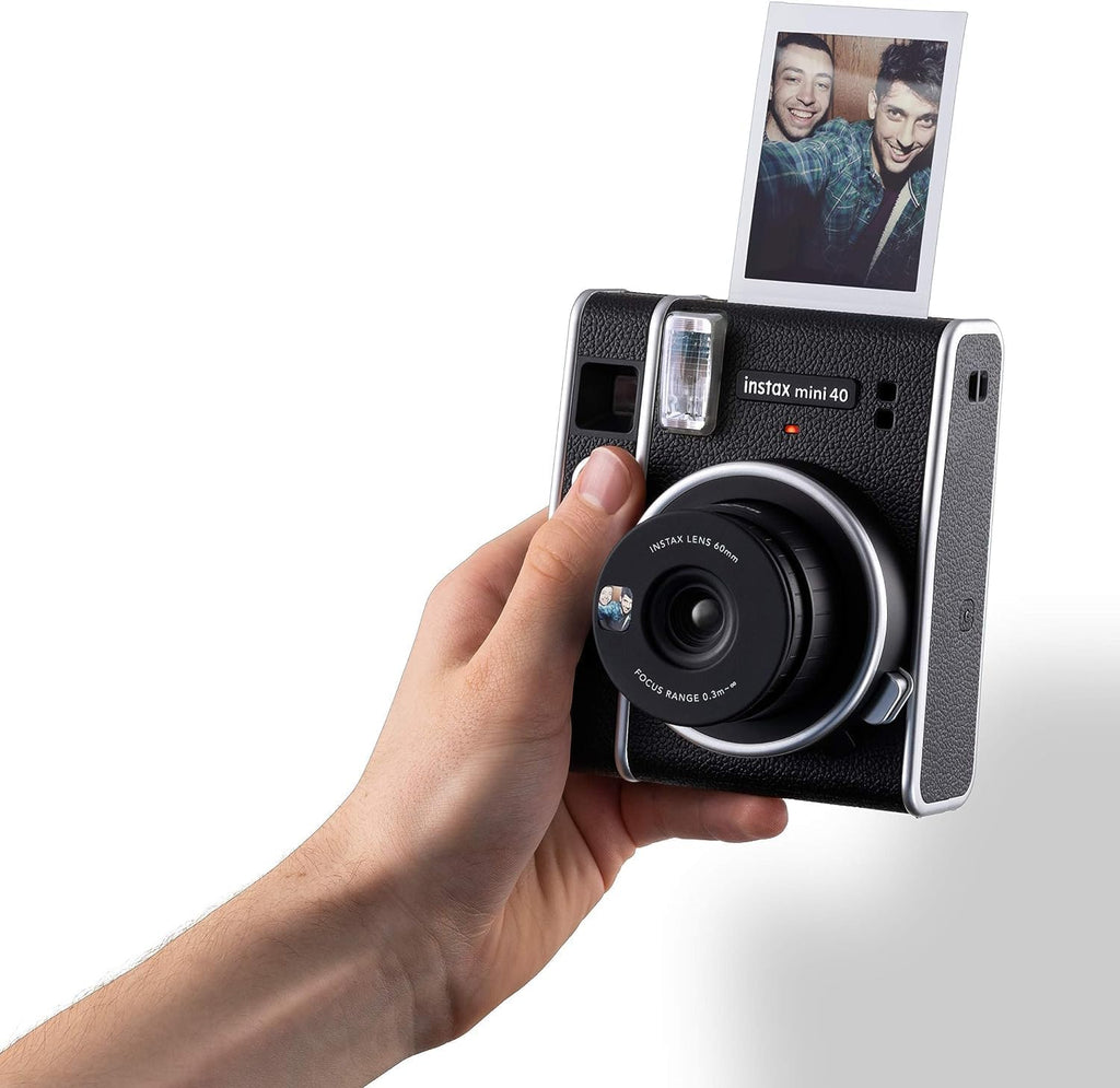 instax mini 40 Instant Film Camera, Easy use with Automatic Exposure, Black