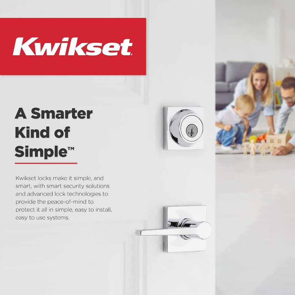 Kwikset Tripoli Lever Interior Passage Door Handle, Lever for Closet and Hallway Doors, Reversible Non-Locking Handle Lever, Matte Black, with Microban Protection (Pack of 4)