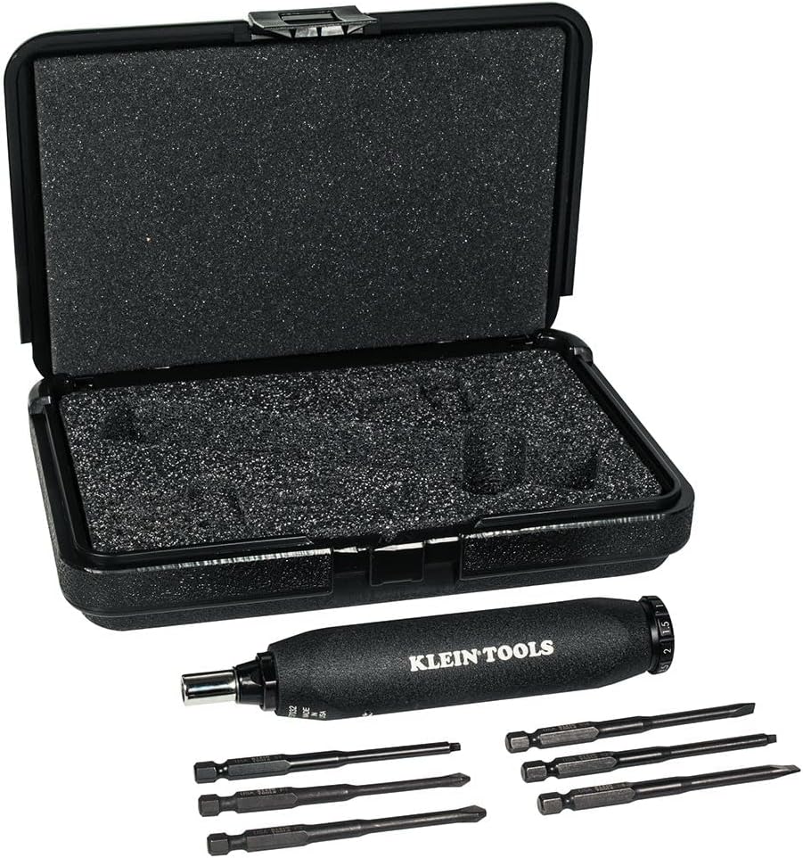 Klein Tools 57032 Torque Screwdriver Set, 6-Piece and 50900R Conduit Lockout Wrench Set, Tighten and Loosen Locknuts, 3-Piece
