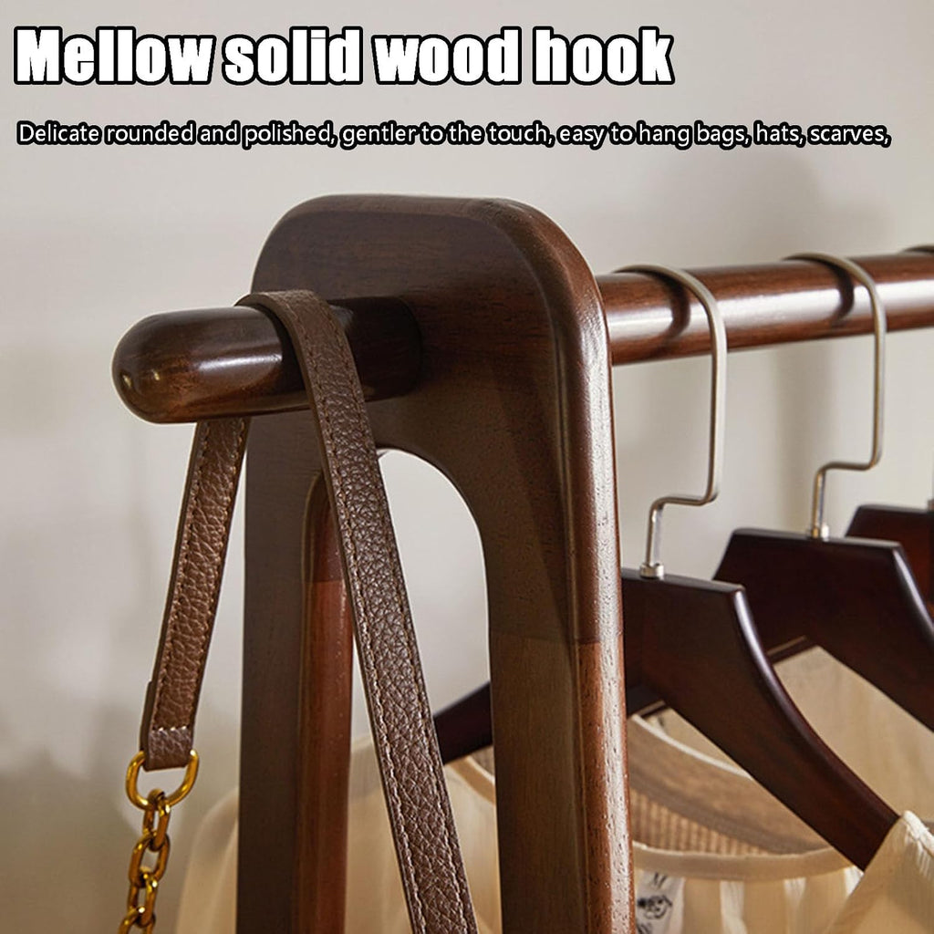 Clothes Rack, Heavy Duty Clothing Rack Style Rolling Garment Rack with Shelf, for Bedroom, Laundry Room Retail Store Rustic