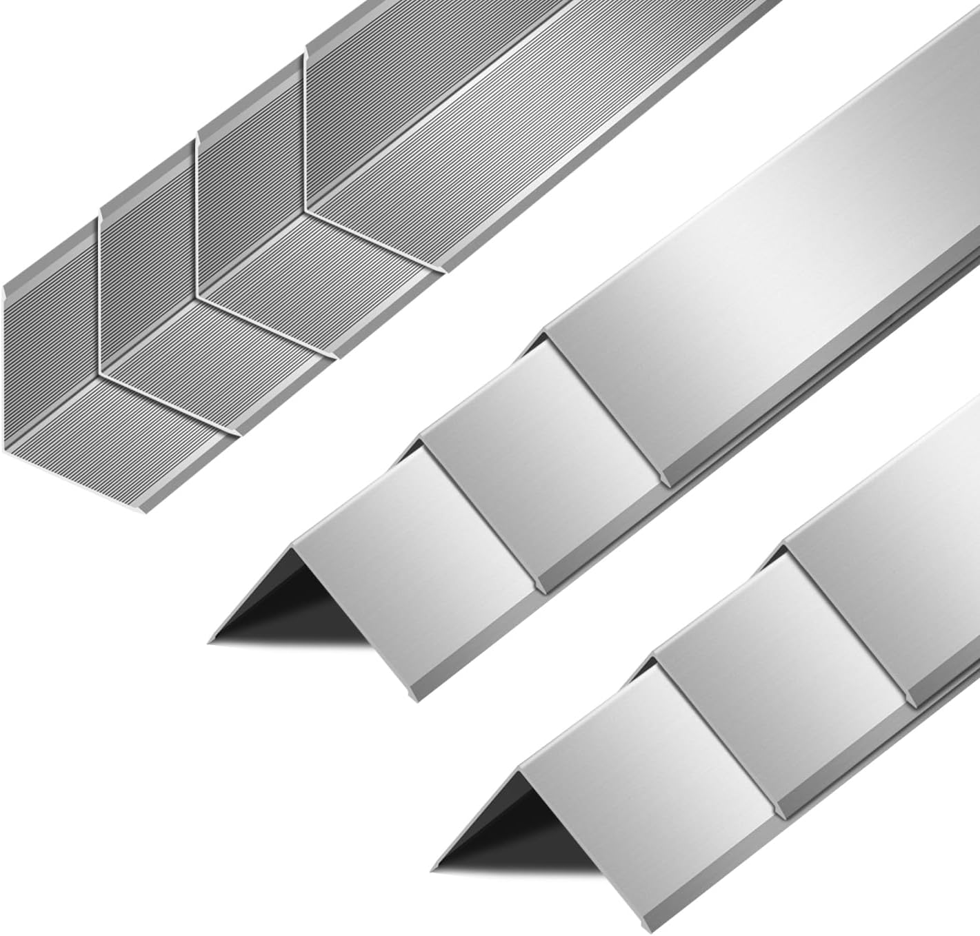 10pcs Metal Aluminum Steel Corner Guards 48' Metal Wall Corner Protector Guard for Walls (2 x 2 x 48 inch)