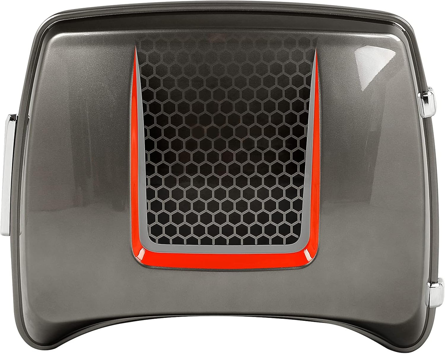 Black Honeycomb Fade CUSTOM CHROME 13.7' King Trunk W/Latch Key Fit For Harley Trunk Touring CVO Road King Road Glide Street Glide Electra Glide Ultra Limited 2014-2025