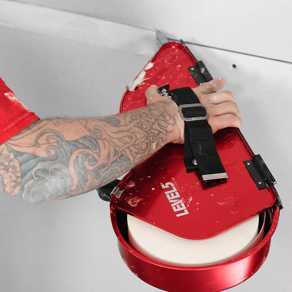 LEVEL5 Semi-Automatic Drywall Banjo Taping Tool | Professional Grade, Aircraft-Grade Aluminum Body, Ergonomic & Corrosion Resistant | 5-311