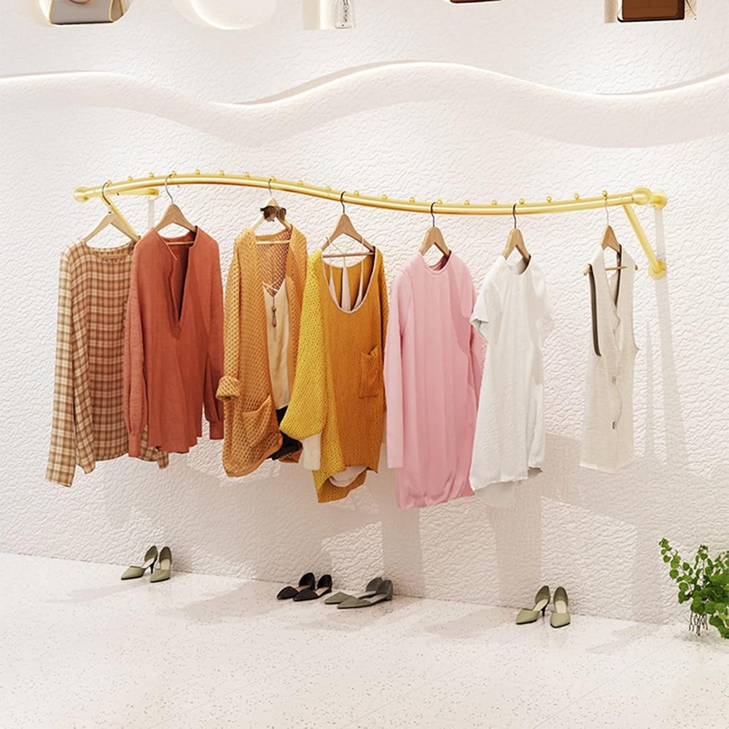 Wall Mounted Garment Rack,Clothes Rack,Display Rack,Wall Mounted,Clothes Rail,Clothes Rack,Commercial Hanging Organizer,Retail Storage Rack,Organisati (C-80cm/31.5inch