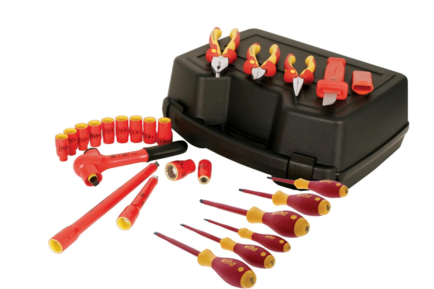 Wiha 31592 Insulated 3/8-Inch Drive Socket Set, Metric, 24 Piece