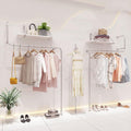 2pcs Creative Display Garment Racks in Boutique Clothing Stores,Modern Wall Mounted Retail Garment Rack,Industrial Pipe Clothing Rack (D-150cm/59in