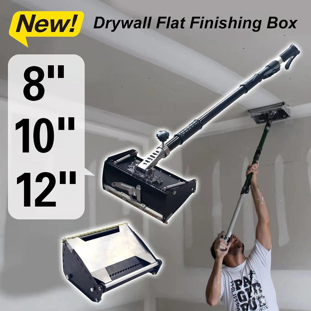 Drywall Taping Tool,Drywall Knife Tools,Mud Drywall Skimming Blade,Drywall Flat Finishing Box,for Interior Decoration (27cm/10in)