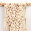 Macrame Wall Hanging Boho Hand Woven Tapestry Textile Wall Hanging Boho Wall Decor Tapestry Princess Room Loft Decoration Girl Gift (A)