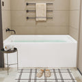 GarveeLife Acrylic Alcove Bathtub 60×30 Inch – Left Hand Drain & Overflow, Space-Saving Drop-In Soaking Tub with Skirted Front, Ideal for Apartment or Guest Bathroom