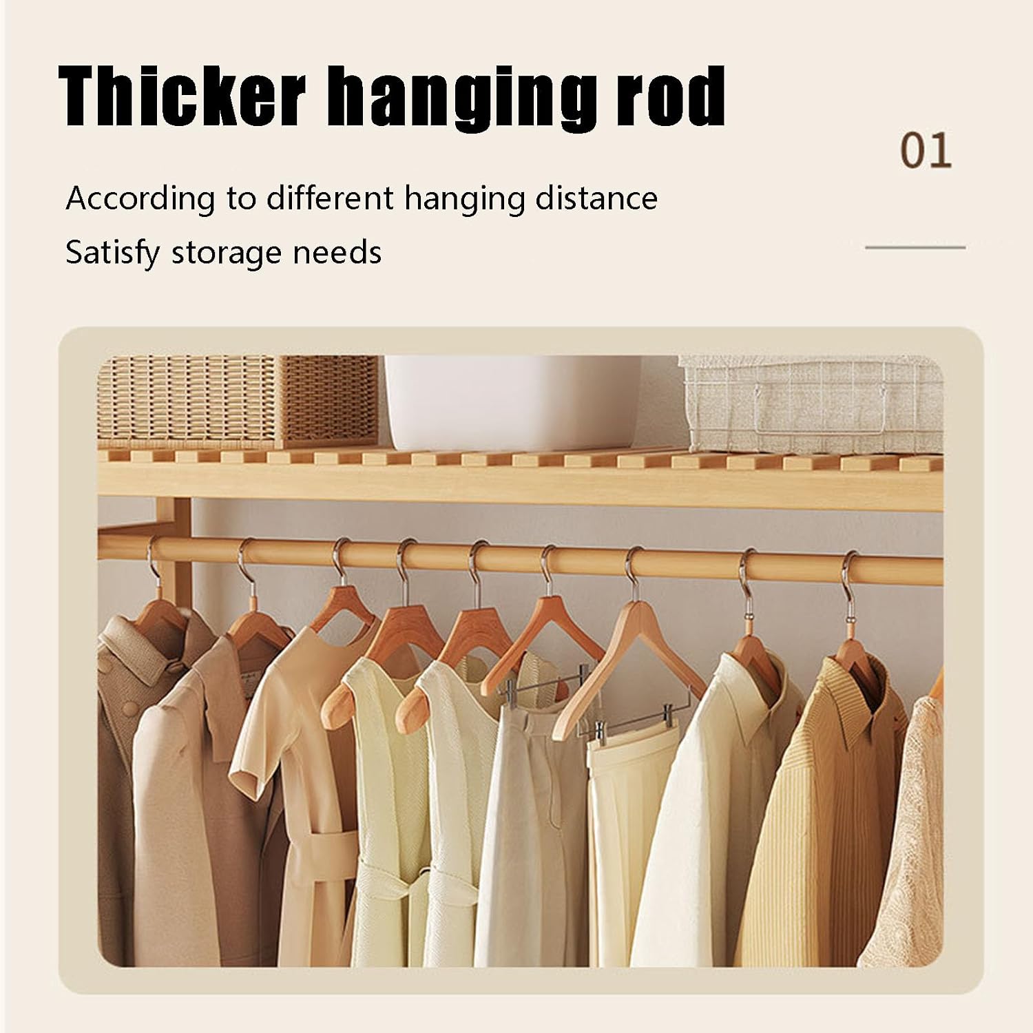 Clothing Rack, coat rack with Wheels Rolling Clothes Rack with Storage Coat Rack Stand Modern Garment Rack for Bedroom Boutiques Heavy Duty Coat Hanger Rack, Glod