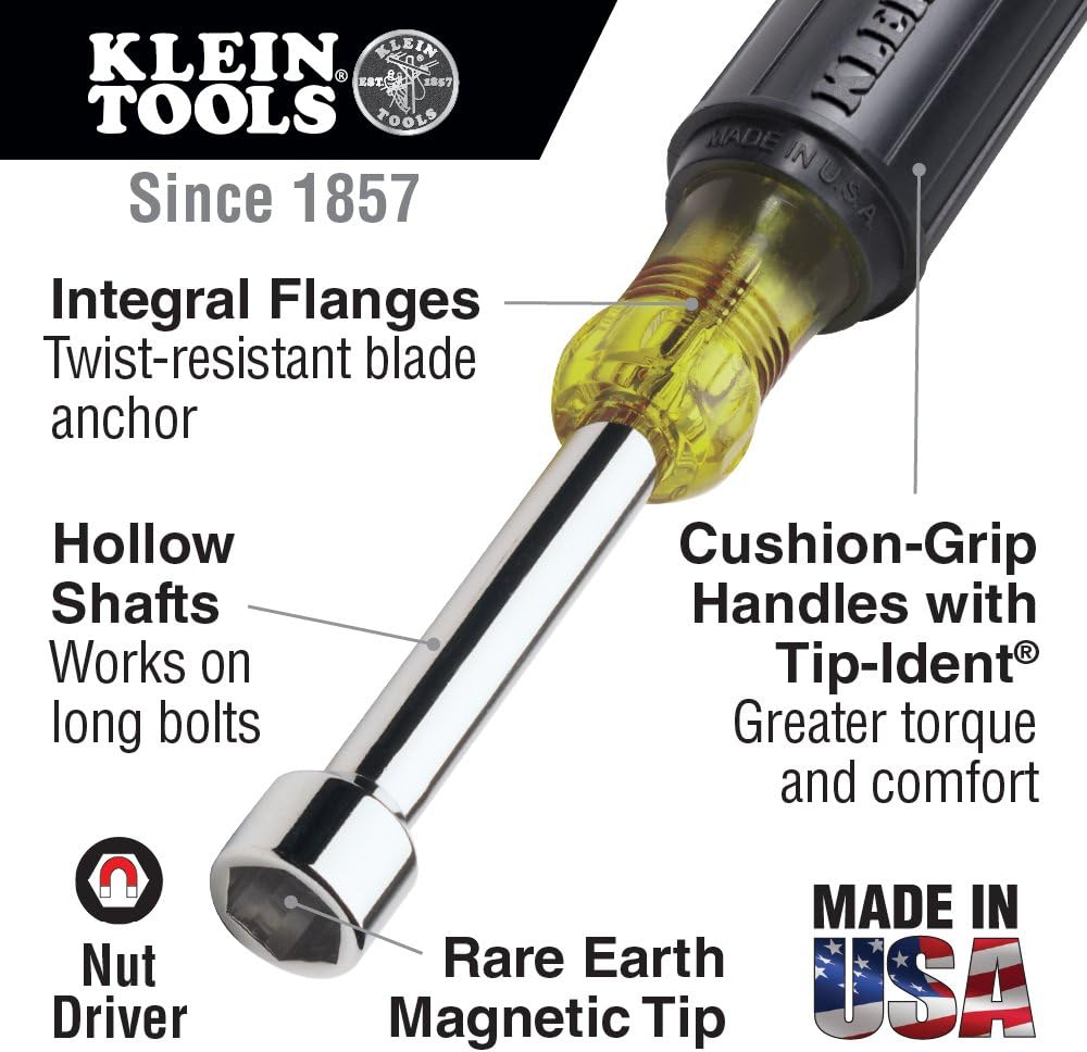 Klein Tools Screwdriver and Magnetic Nut Driver Set, 15-Piece