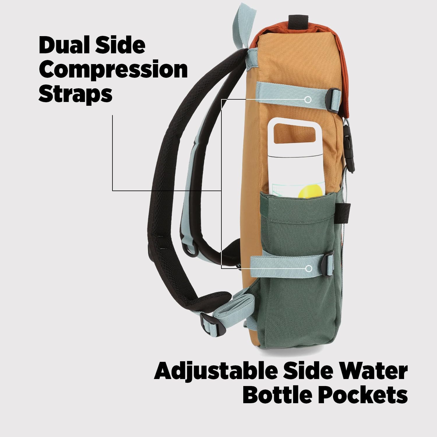 Topo Designs Rover Pack Classic Backpack - Daily Bag for Commutes, Day Trips, Hikes, Iconic Denver Design, PFAS-Free, Fair Trade (Asphalt/Black)