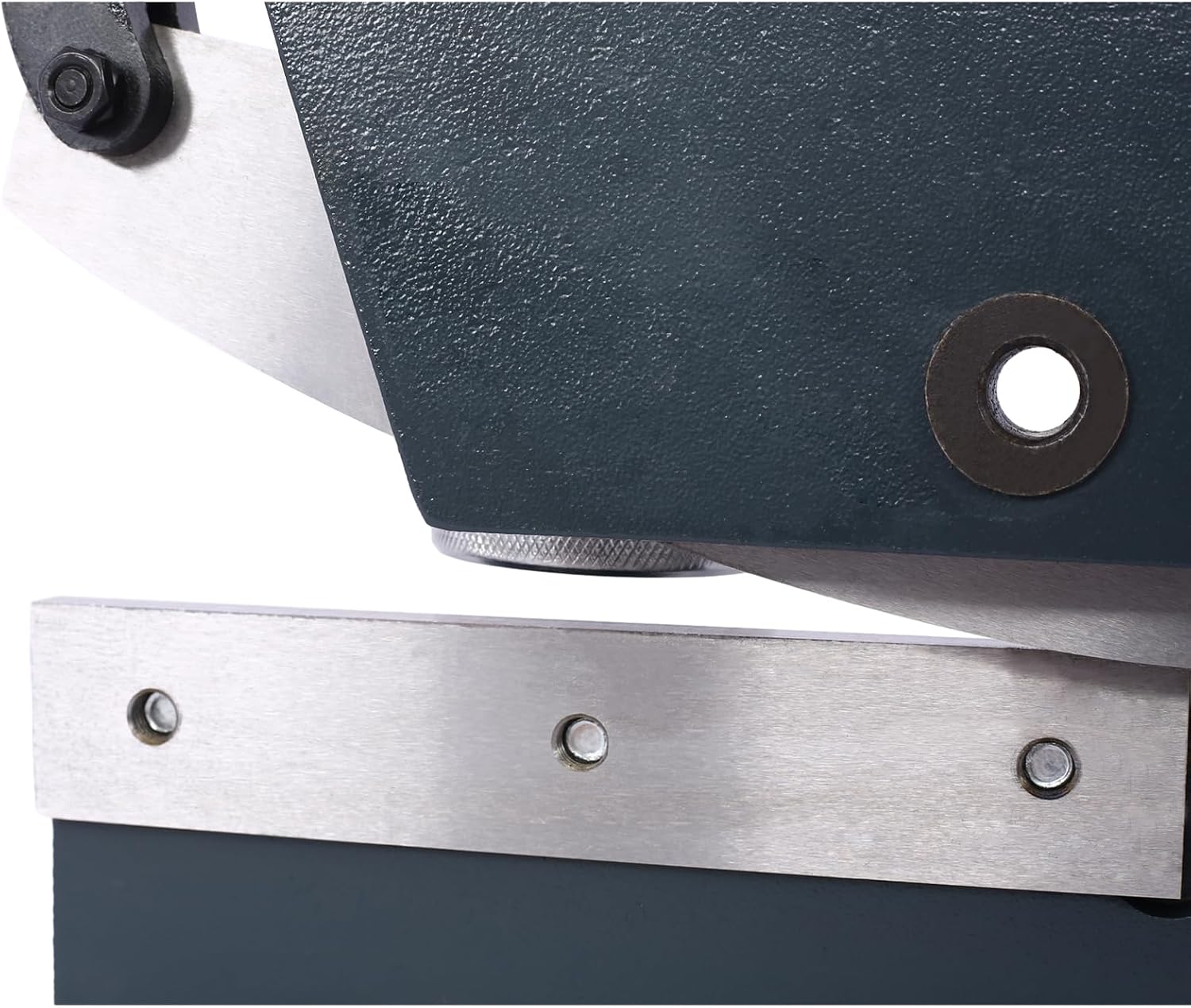 Hand Plate Shear, Manual Metal Cutter Cutting Thickness1/4 Inch Max, Metal Steel Frame Snip Machine Benchtop 1/2 Inch Rod, for Shear Carbon Steel Plates and Bars (8 Inch)