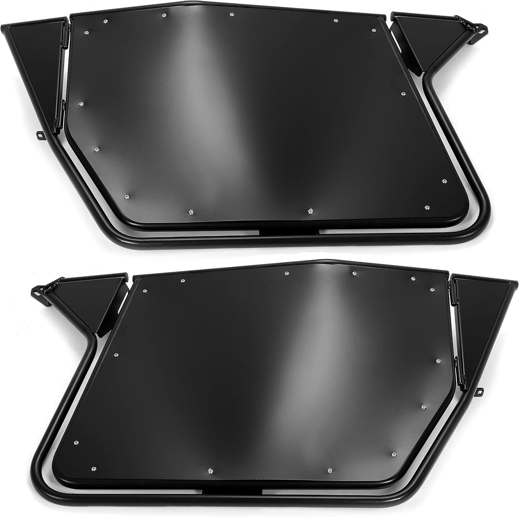 KUAFU Black Metal Doors Compatible with 2008-2014 Polaris RZR 800/ S 800/ XP 900 2012-2021 570 2 Door Models Steel Aluminum