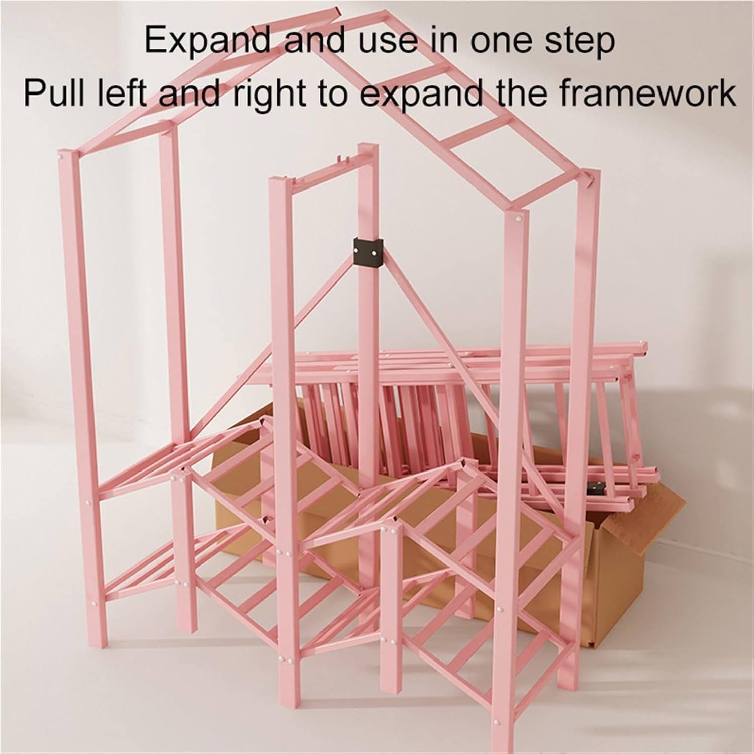 Heavy Duty Covered Clothes Rack Portable Closet Rack,Clothes Rack With Cover,Clothing Racks For Hanging,Max Load 800LBS,Metal Clothing Rack,for Storage And Organizer(75CM)