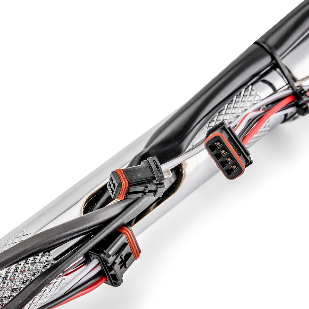 Wsays 14' Ape Hanger Pre-wired Handlebar 1.25' Diameter Sharp Compatible with Harley Softail 2011-2024 Fit Dyna 2012-2017 Fit Sportster 2011-2022 Fit Touring Road King 2015-Later, Chrome