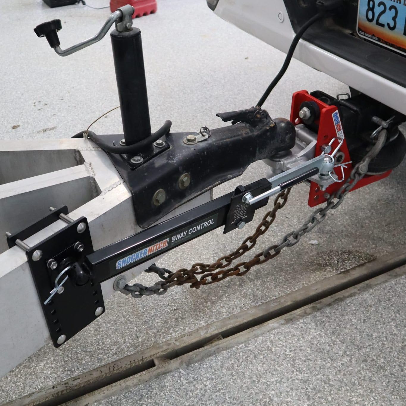 Shocker Clamp on Trailer Frame Mount Bracket Kit for Sway Control Friction Arm Bar