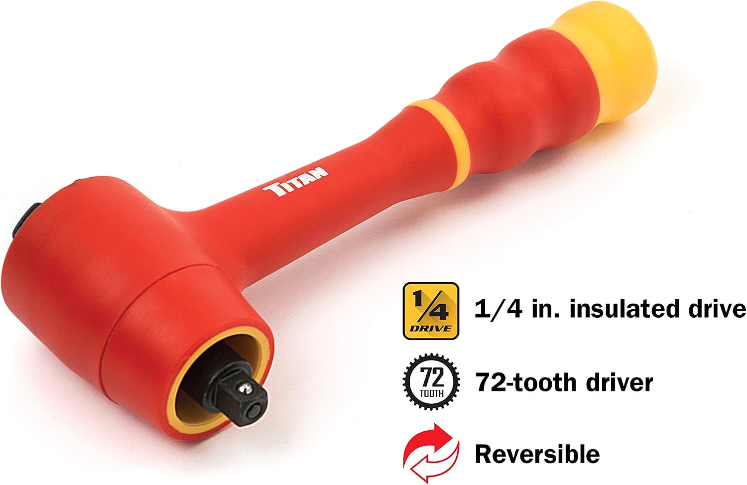 Titan 18-Piece 1/4-Inch Drive VDE Insulated Socket Set and Wiha 7-Piece 1000-Volt Metric Insulated Nut Driver Set