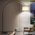 SUNMORY 82' Tall Arc Floor Lamps for Living Room, Large Floor lamp with Remote Control, Modern Curved Floor lamp, Corner Lamp for Dining Room, Office