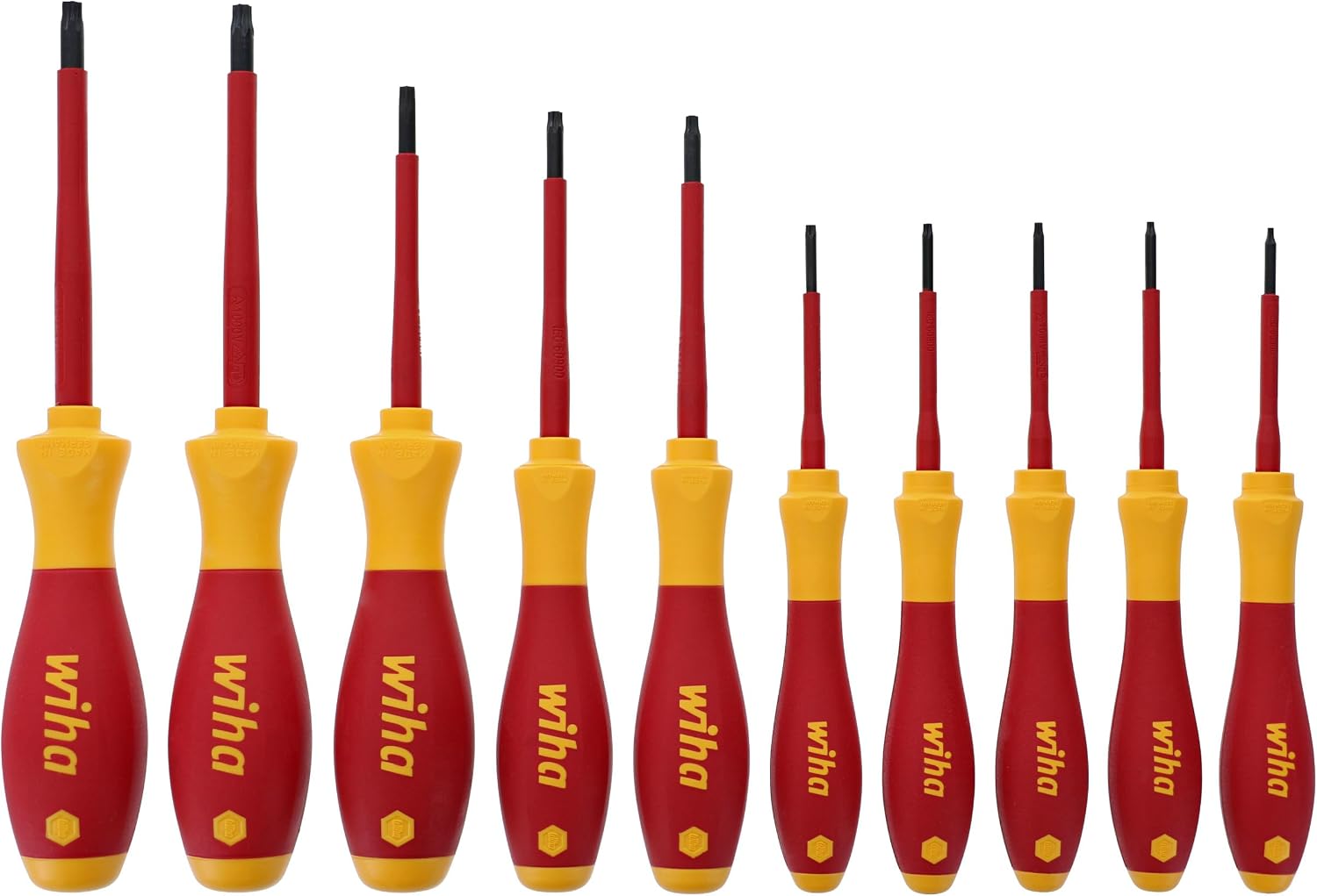 Titan 68100 19-Piece 3/8-Inch Drive VDE Insulated Socket Set and Wiha 32592 Torx Screwdriver Set With SoftFinish Handle, 10 Piece