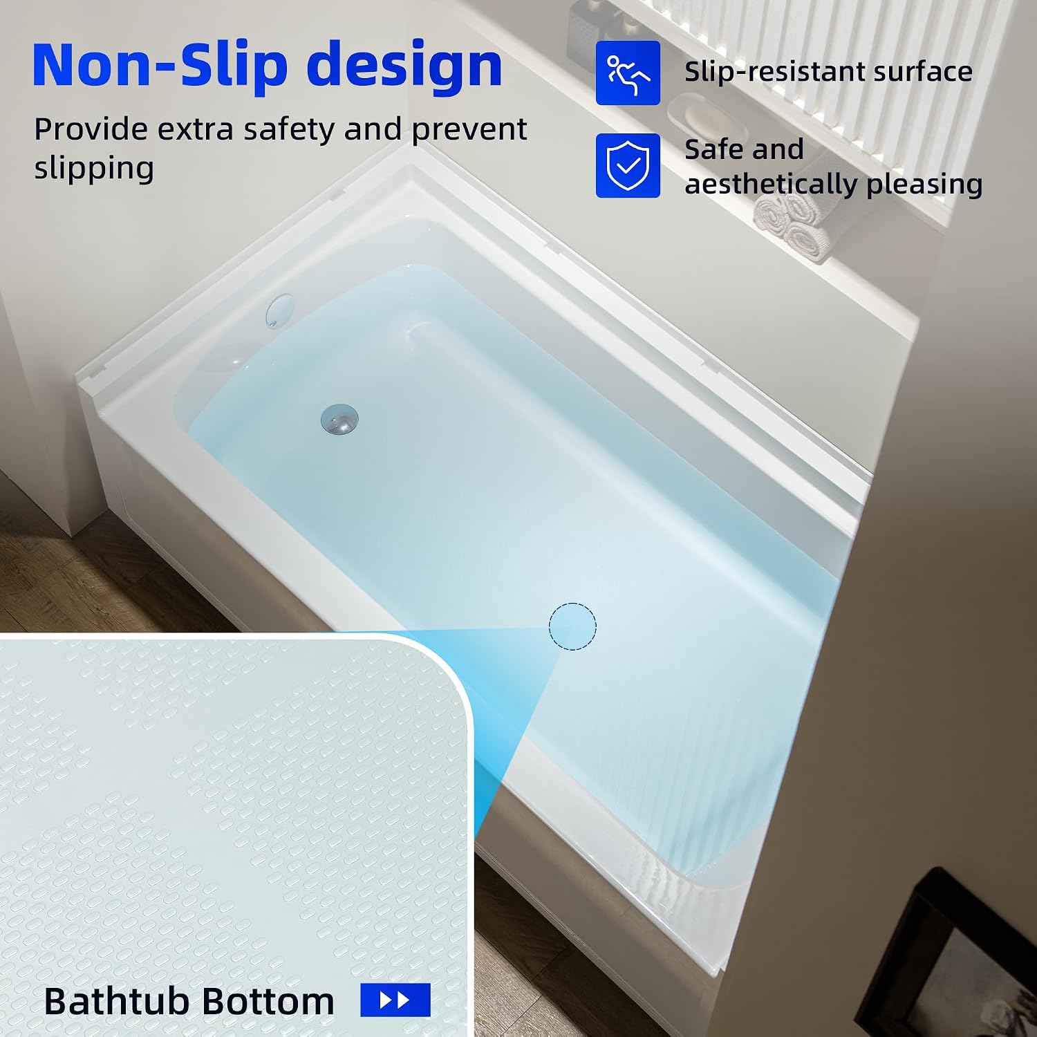 WOODBRIDGE 60' x 32' Alcove Soaking Bathtub in white with Right-Hand Drain Hole