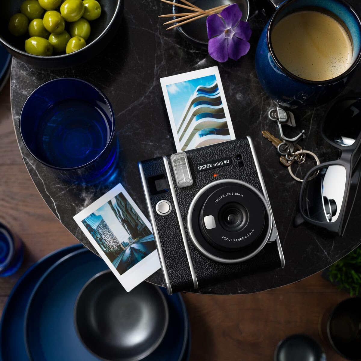 instax mini 40 Instant Film Camera, Easy use with Automatic Exposure, Black