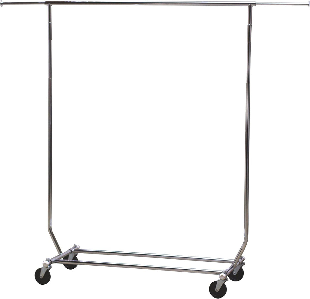 DecoBros Supreme Commercial Grade Clothing Garment Rack, Chrome