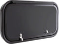 RecPro RV Baggage Door | Rounded Corners | Camper | Compartment Door | Black Fiberglass (36' W x 12' H) | Made in America